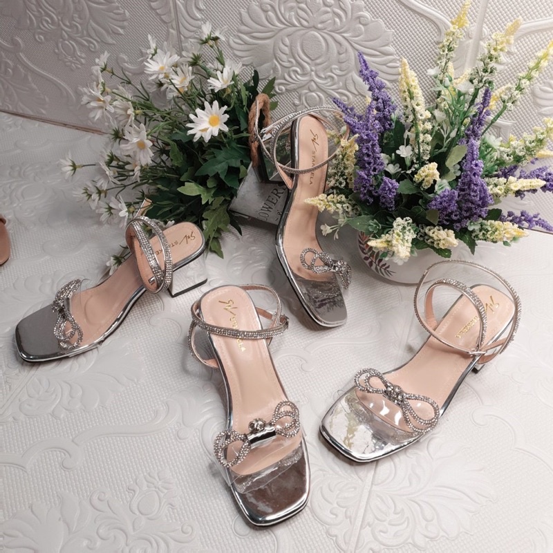 Sandal nữ gót trụ 5 phân mã LC04