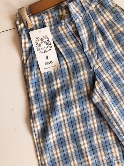 [ Mã FAMAYWA giảm 10K đơn 50K] Quần culottes kẻ caro khoá trước nữ tính nhiều màu | BigBuy360 - bigbuy360.vn