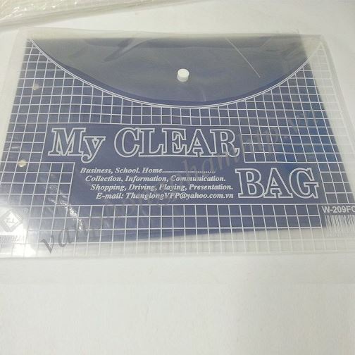 20 Túi My Clear Bag khổ F – W209FC ( A4 dày , size lớn)