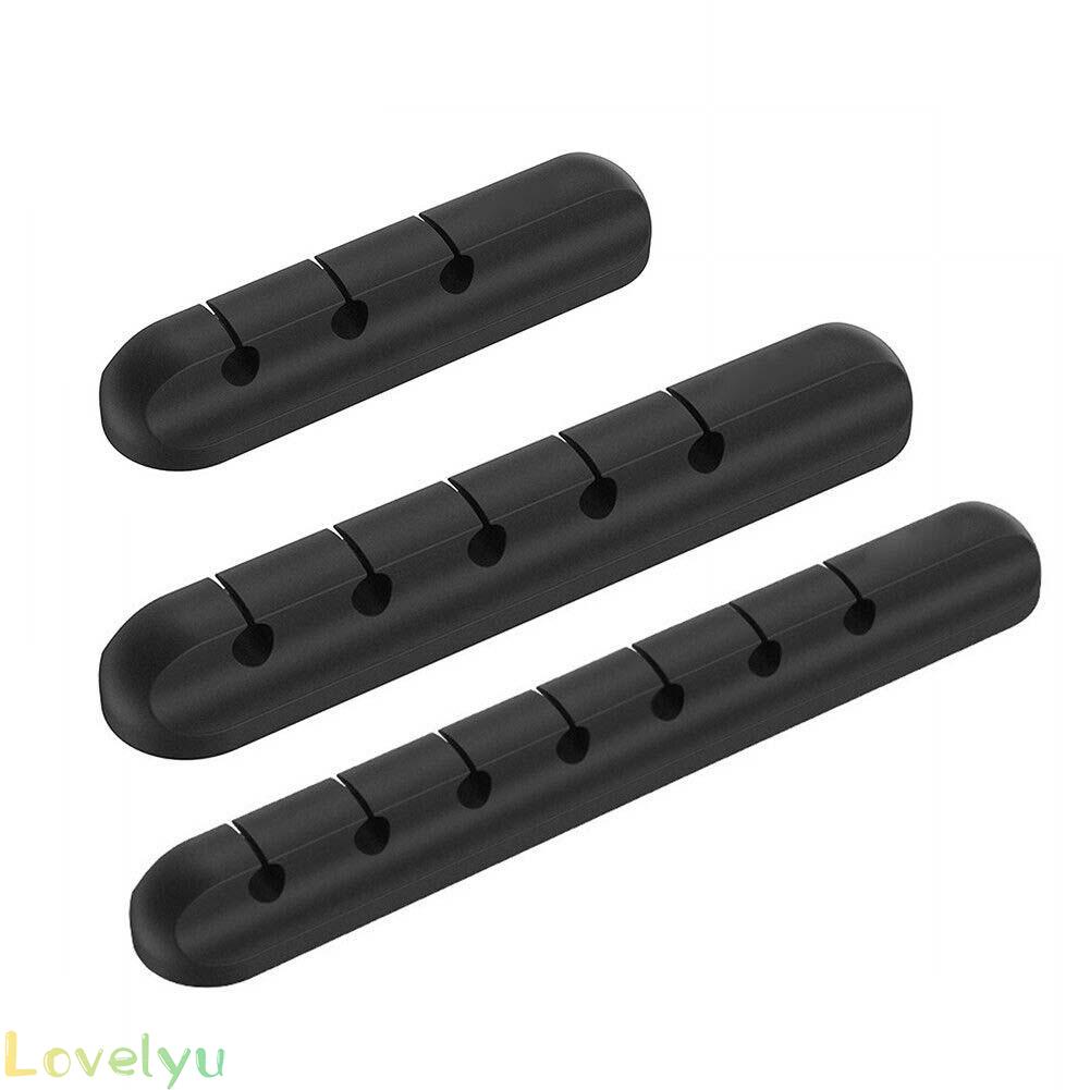 【Ready Stock】Silicone Desktop Cable Organizer Cable Fixer Cable Winder Management Of Clip@New