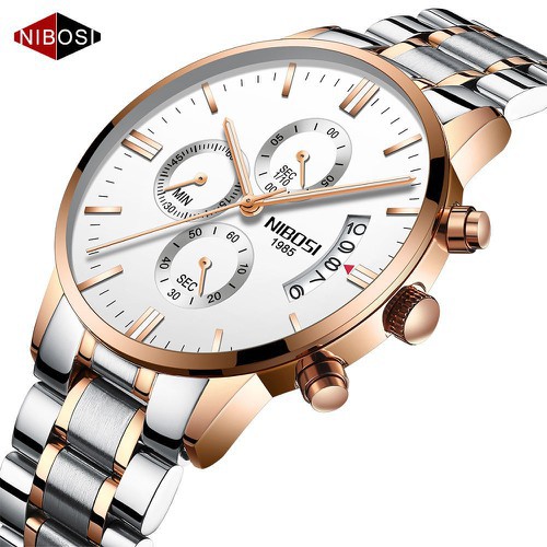 Đồng Hồ Nam Nibosi Chính Hãng Dây Demi Full Box -watch8888.vn