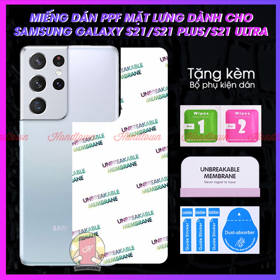 Dán PPF Lưng Samsung Galaxy S21 5G S21 Plus S21+ 5G S21 Ultra 5G Cường Lực Dẻo Vân Cá Sấu Hiệu Ứng Cầu Vồng Trong Suốt