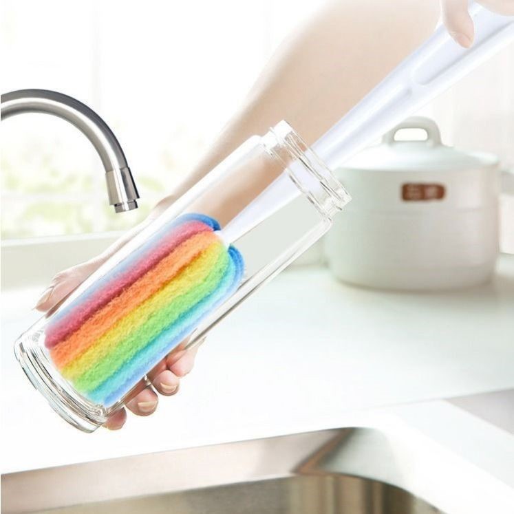 Cây cọ rửa ly cốc chén bằng mút tạo bọt tiện dụng