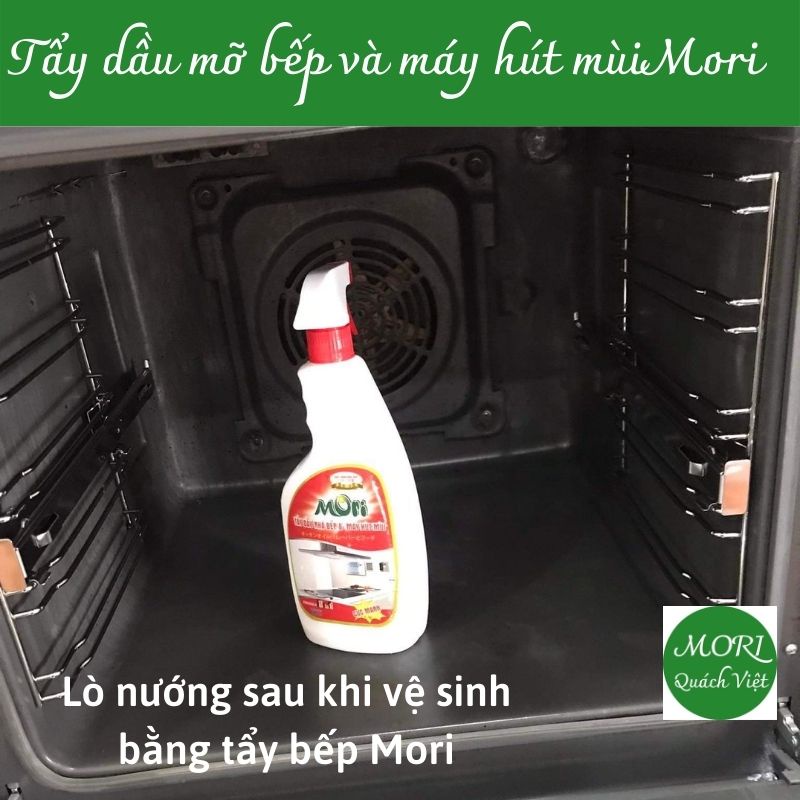 combo 4 tẩy dầu mỡ bếp và máy hút mùi mori, chai 620ml