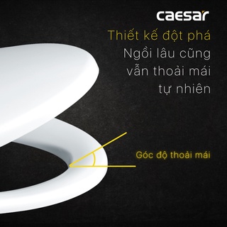 Nắp Bàn Cầu M232 Rơi Êm - CAESAR (Hàng Chính Hãng)