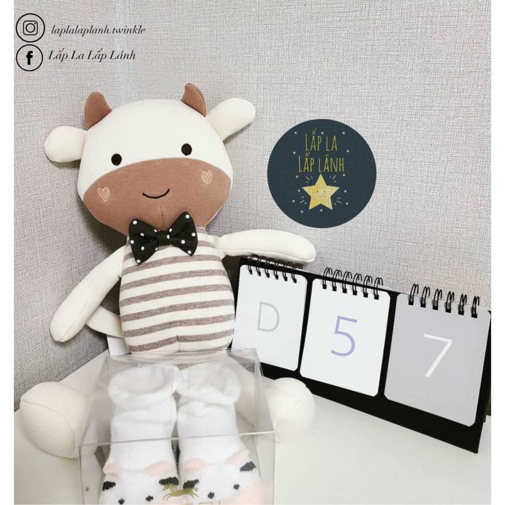 Thú bông trâu vàng organic Bebelaon #madeinKorea không rụng lông, mềm mịn êm ái, an toàn cho bé