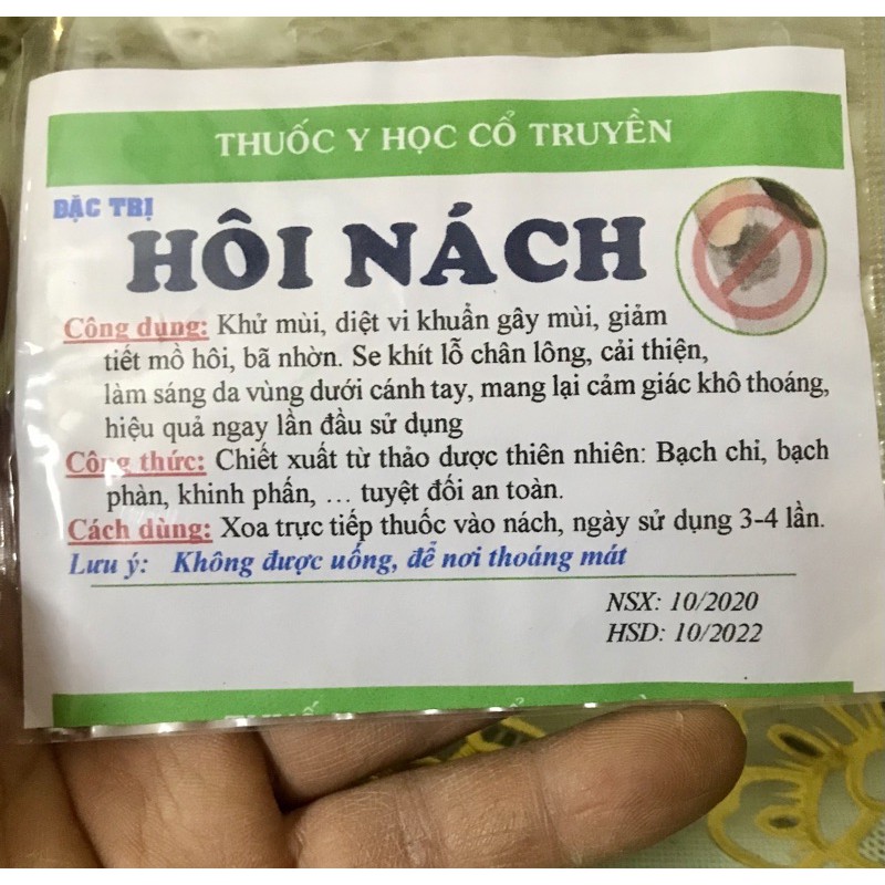 Nam dược trị hôi nách