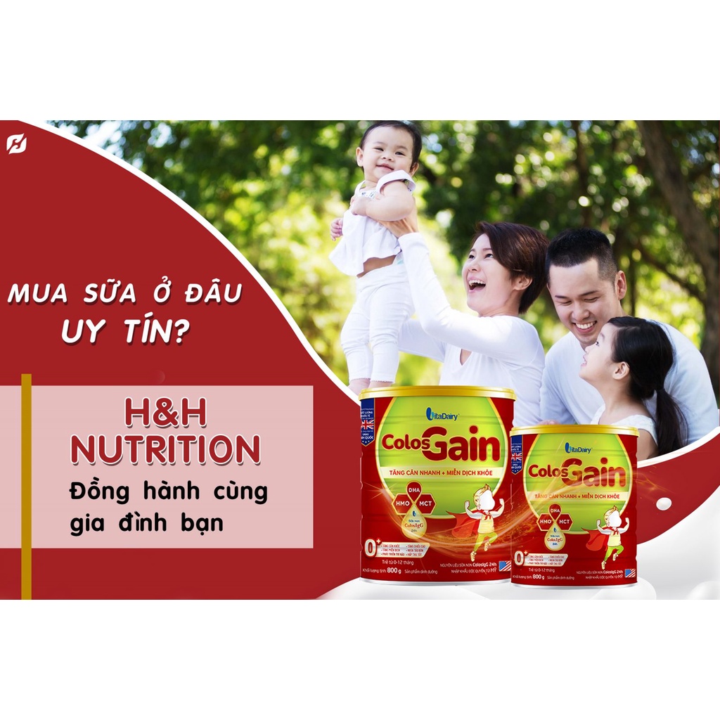 [Quét mã tích điểm] Sữa Colosgain Colos Gain 0+ 800g [Date 2024]