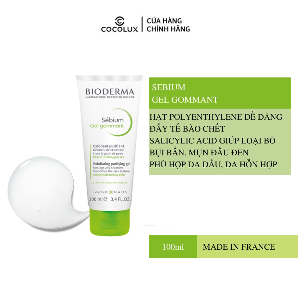 Tẩy Da Chết Bioderma Sebium Gel Gommant 100ml