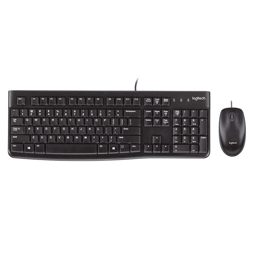 Combo Keyboard + Mouse Logitech MK120 - Hàng Chính Hãng