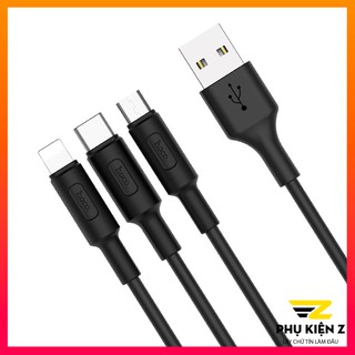 Cáp sạc 3 đầu Soarer HOCO X25 (Micro-Type-C -Lightning)
