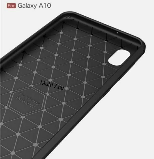 Ốp Lưng Sợi Carbon Cho Samsung Galaxy A10 / Case Ipaky / Silicon / Back
