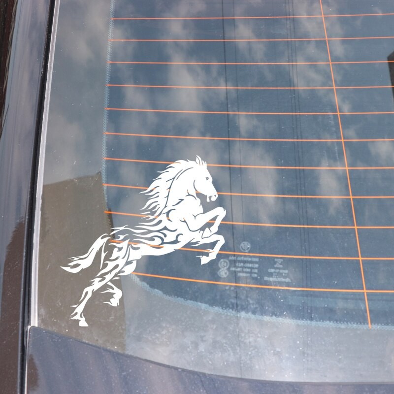 Tem Decal hình ngựa Bạch Mã kt :20x20cm