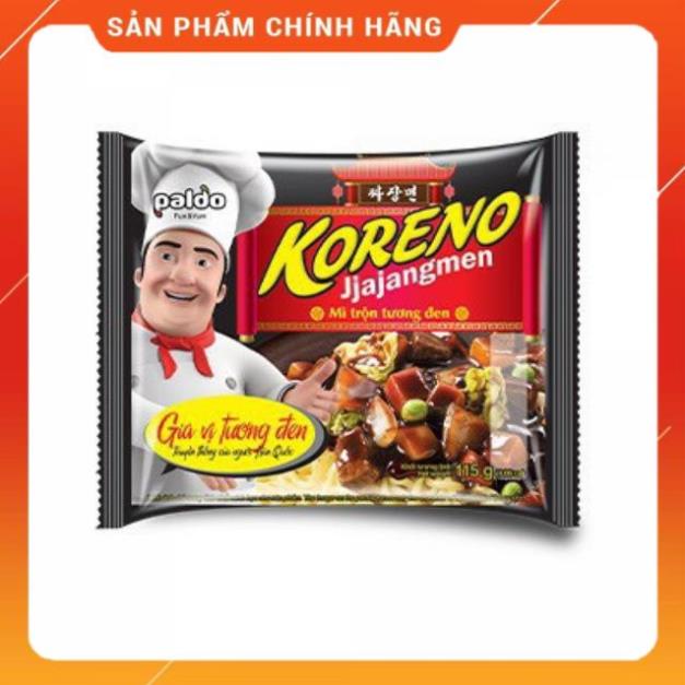 THÙNG 24 GÓI MÌ TRỘN TƯƠNG ĐEN KORENO JJAJANGMEN PALDO