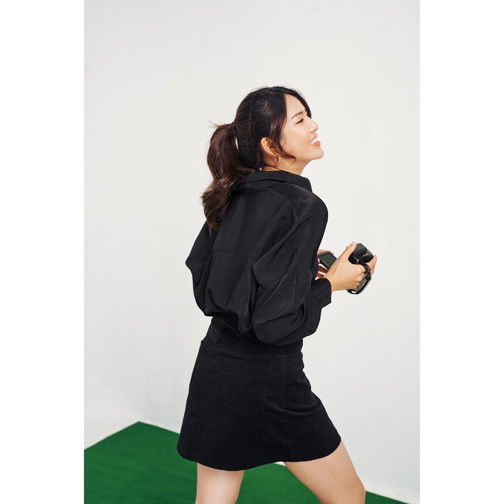 DOTTIE- Áo sơ mi vai xệ nữ T0215 | BigBuy360 - bigbuy360.vn