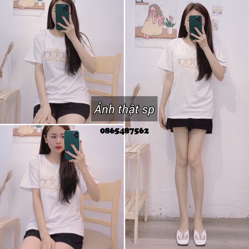 Áo Phông Nữ, Áo Thun Nữ Chất Thun Cotton Hàng Qc Siêu Mát | BigBuy360 - bigbuy360.vn