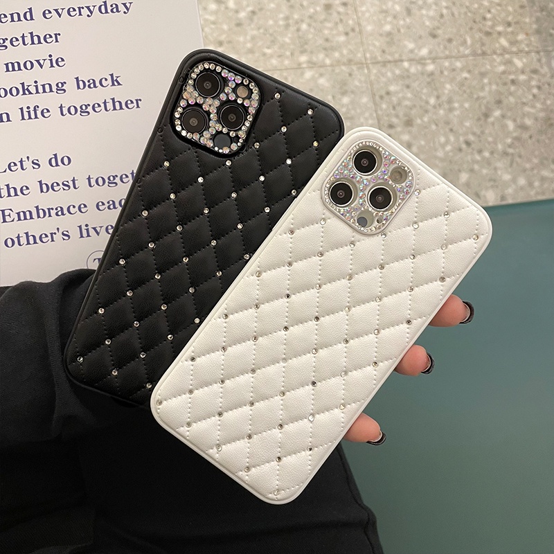 Bao Da Điện Thoại Chống Sốc Đính Kim Tuyến Cho iphone 13 12 11 pro max x xr xs 7 plus Ốp