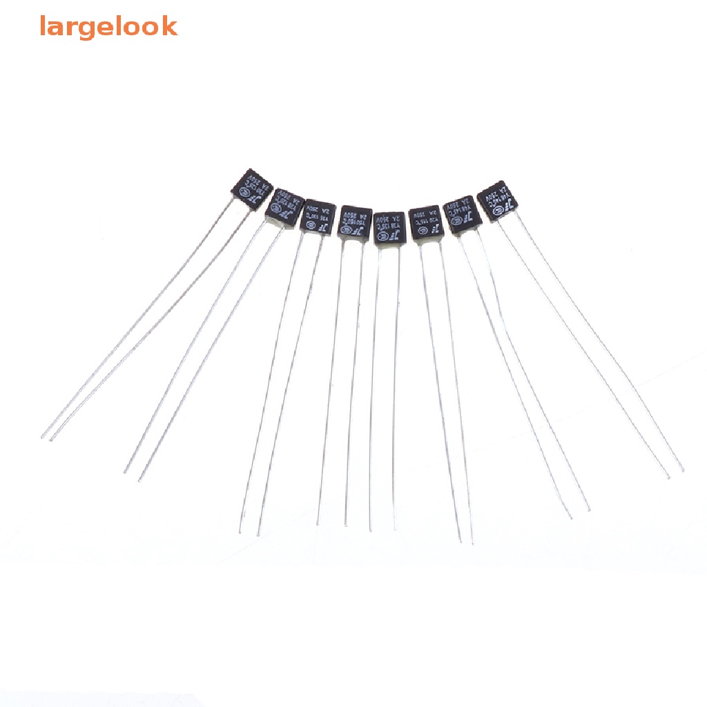 Set 10 Cầu Chì Động Cơ Quạt Vuông Màu Đen 2A 250V 115 120 125 130 135 140 145 150 Độ Có Công Tắc Nhiệt Độ