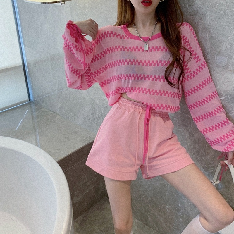 Áo dệt kim ZHELIHANGFEI tay dài kiểu phồng thời trang trẻ trung dành cho nữ