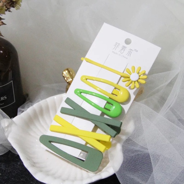 Set cặp tóc dễ thương nhiều màu