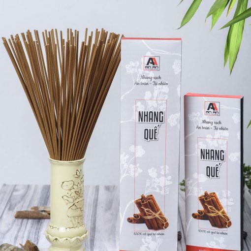 Nhang Quế Bình An - Nhang Sạch Đạt Tiêu chuẩn ISO - Tốt cho Sức Khỏe