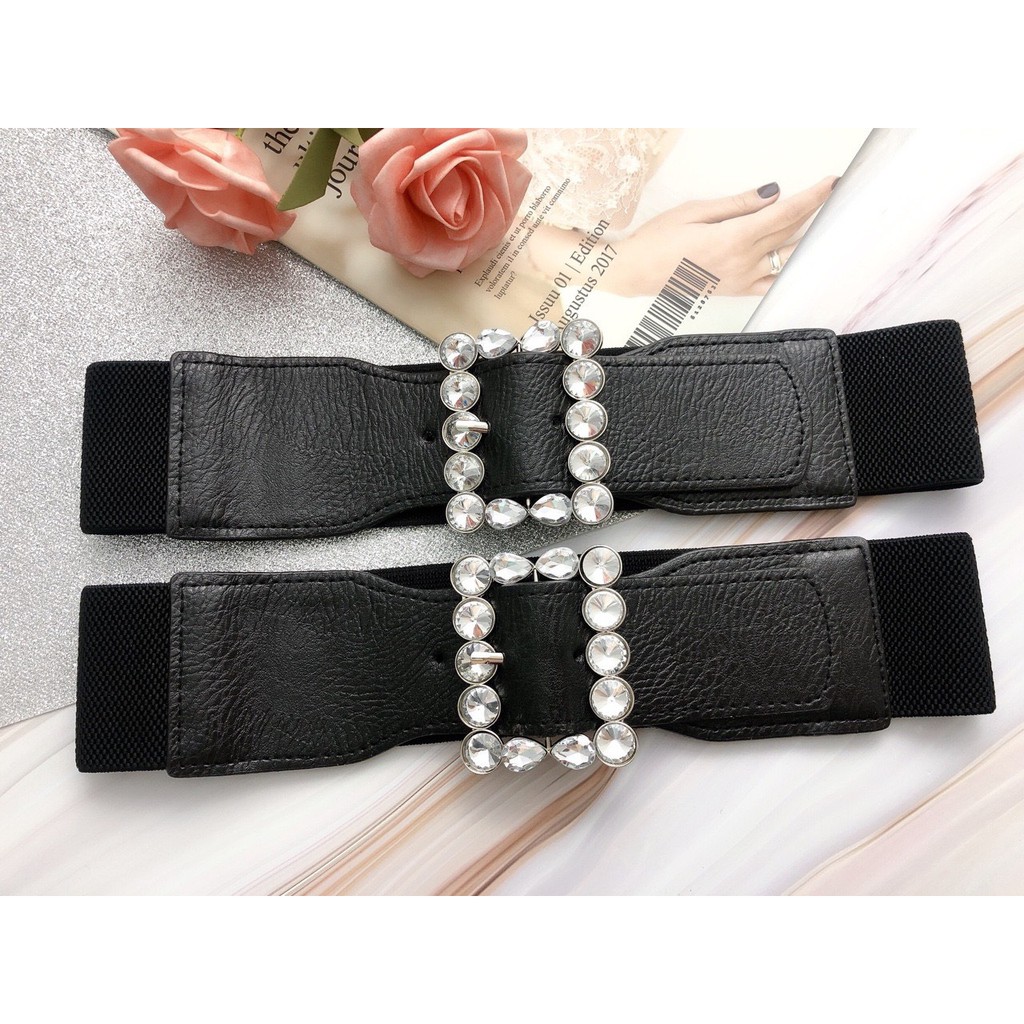 dây nịt eo nịt đầm belt mặc đầm đá chử nhật đứng bản 5p siêu hot hit