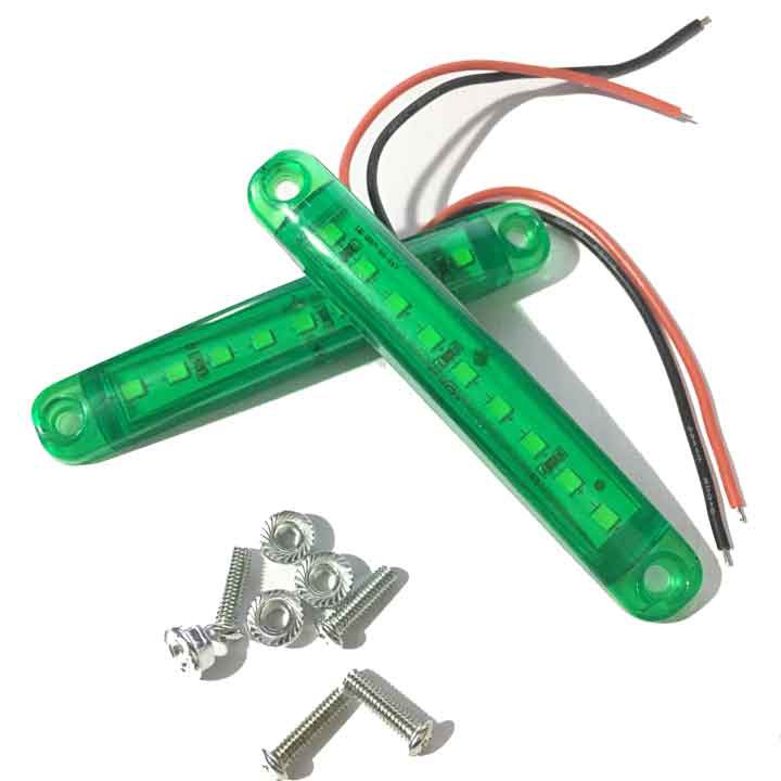 2 Đèn Led RGB 9 Mắt Siêu Sáng 10 Cm Tiện Lợi Thắp Sáng Trang Trí