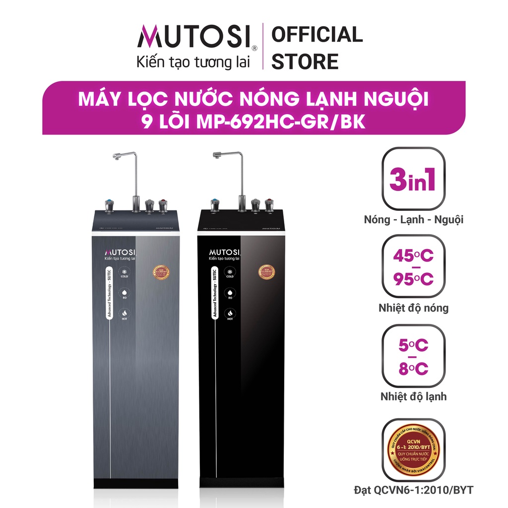 MÁY LỌC NƯỚC MUTOSI 9 LÕI MP-692HC