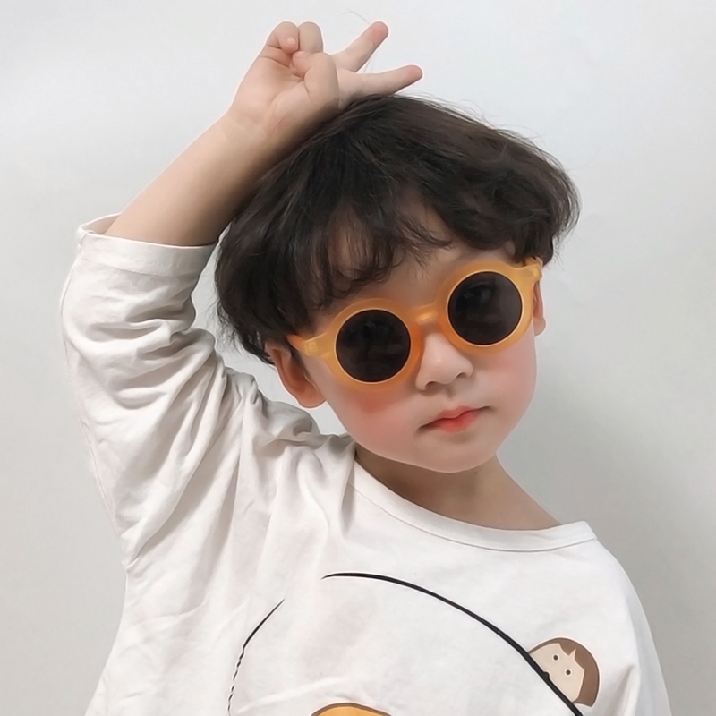 Kính Mát Gọng Tròn Thời Trang Dành Cho Bé