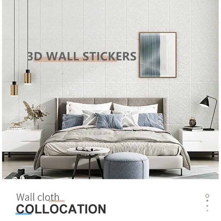 Miếng Dán Tường 3D Chống Ẩm Tự Dính Độc Đáo Trang Trí Phòng Trẻ Em