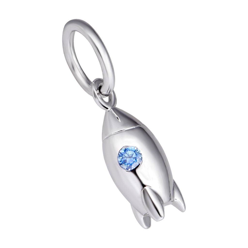 Hạt charm treo trẻ em DIY PNJSilver Aura hình tàu vũ trụ ZT00W000002