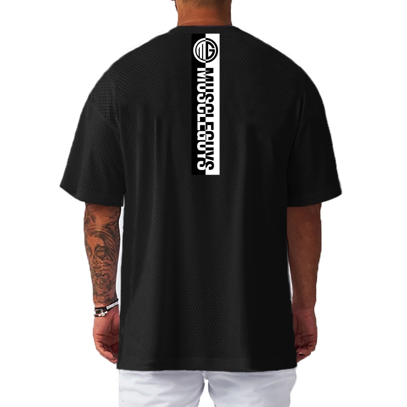 Áo Thun Thể Thao Tay Ngắn Phối Lưới Nhanh Khô Thời Trang Cho Nam