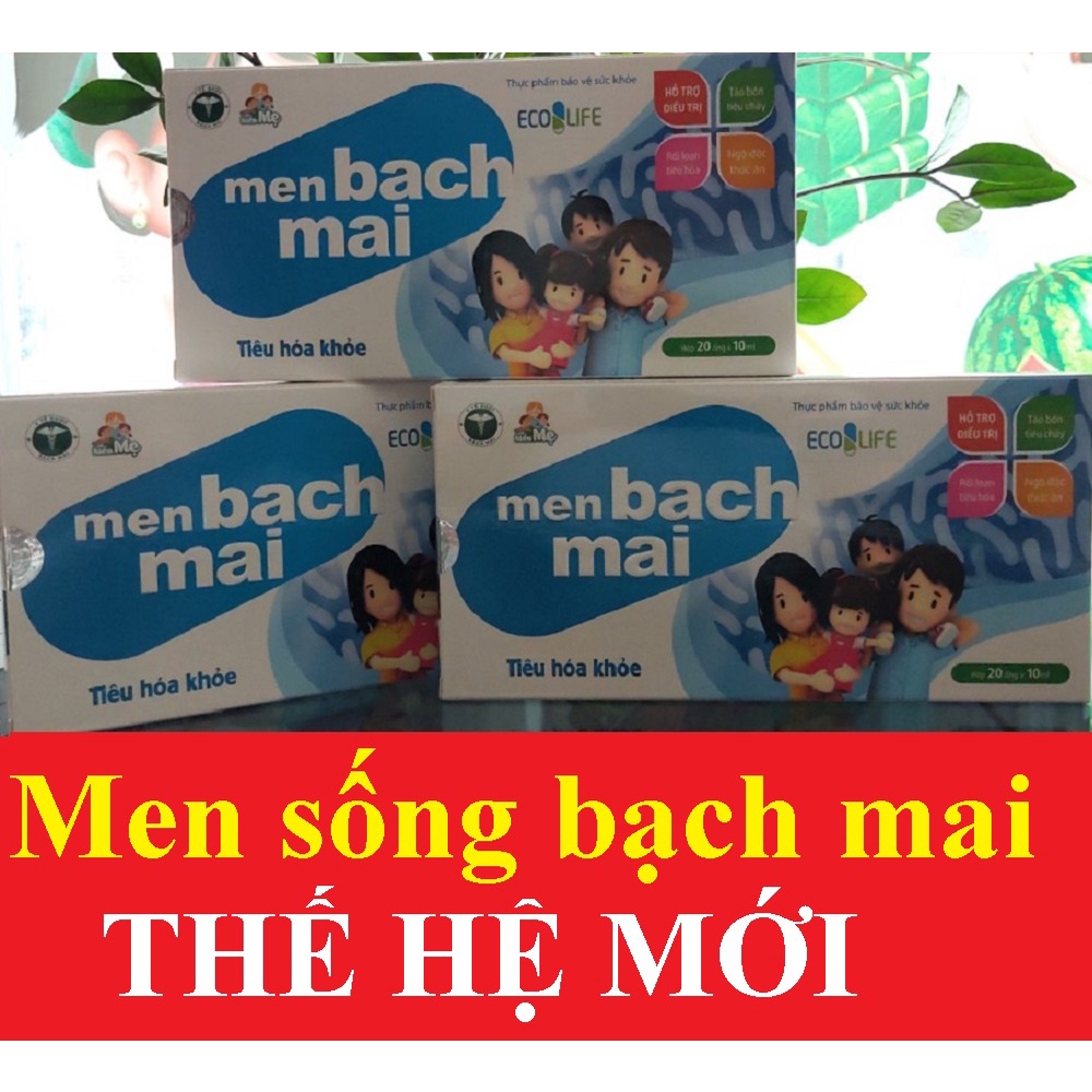 Men sống bạch mai thế hệ mới (dùng cho táo bón,tiêu chảy,kém ăn chậm lớn,men Gold plus enzym vi sinh ăn ngon)