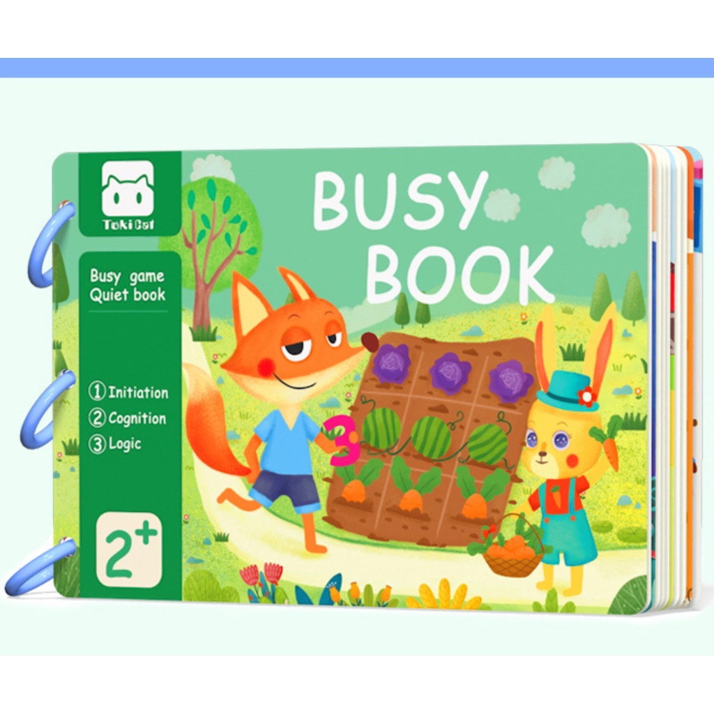 Sách bóc dán, học liệu bóc dán montessori, Busy book thông minh cho bé