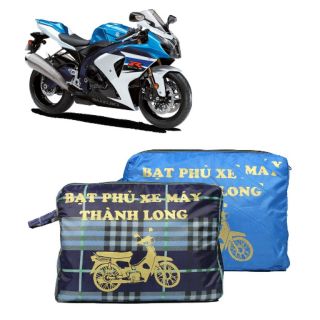 Bạt phủ xe máy Thành Long Bạc cao cấp