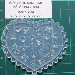Khuôn silicon item 3d nhỏ rõ khối dễ thương🌼🌸🌺🦋🦋