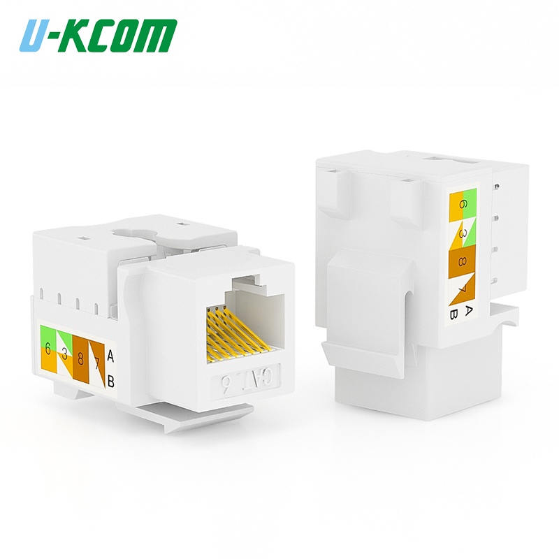 Set 1/5 mô đun RJ45 LAN kết nối mạng U-KCOM CAT5E CAT6 Asuka