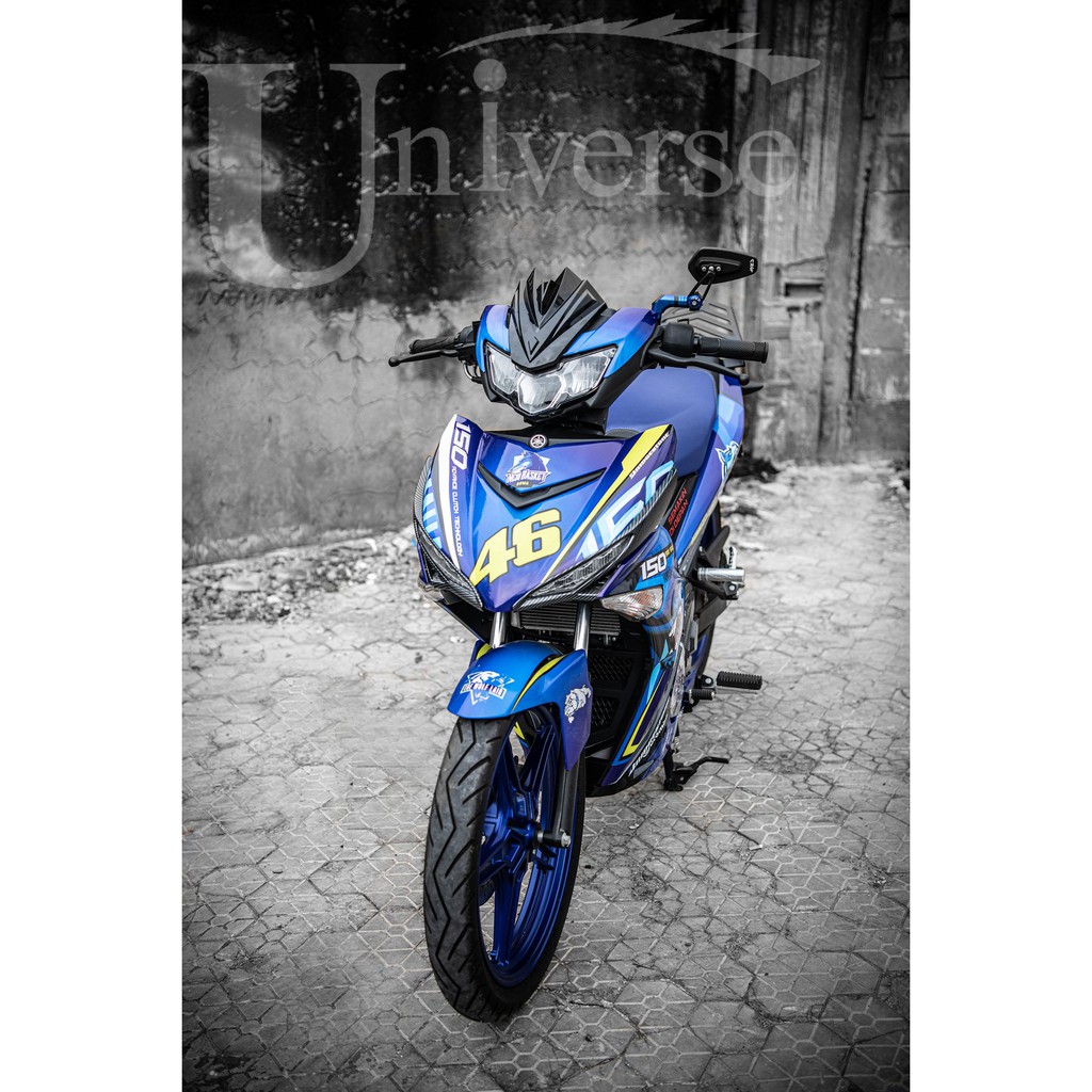 [độ xe] Mão chắn gió đầu xe gắn xe EXCITER 150 đời 2019 mẫu mã độc đáo. lắp ráp dễ dàng, trang trí xe siêu chất