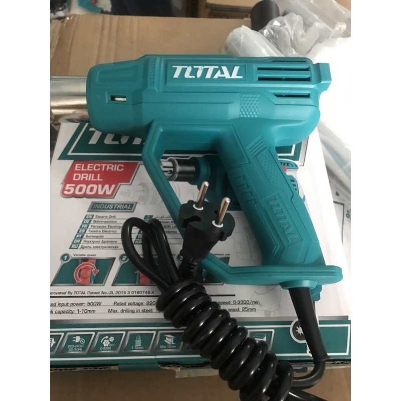 Máy khò nóng công suất 2000W TOTAL TB200365 , máy thổi nhiệt cầm tay mini  Nhiệt độ: 350 ° C / 550 ° Luồng khí: 300/500