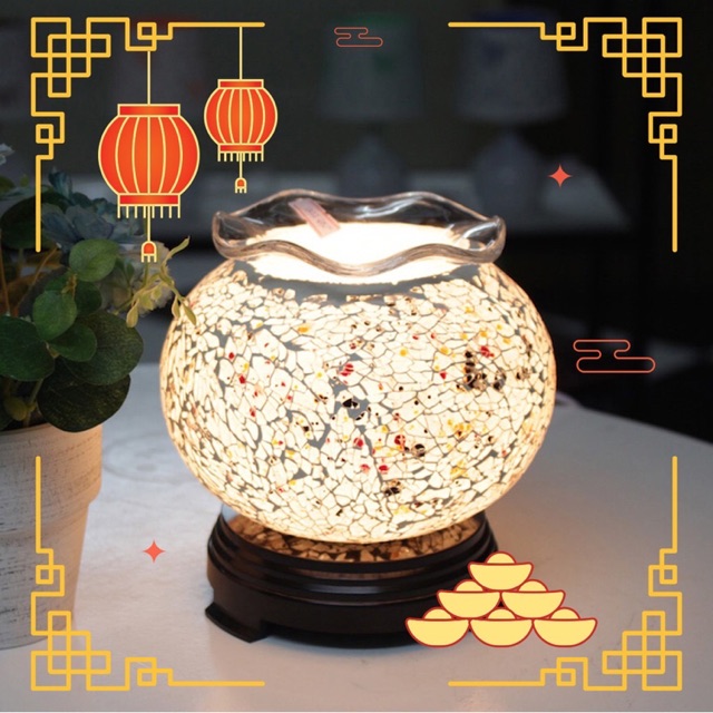 Đèn xông tinh dầu pha lê