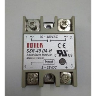 Role bán dẫn SSR-40 VA-H SSR-40 AA-H SSR-40 DA-H 3-32V 80-250V