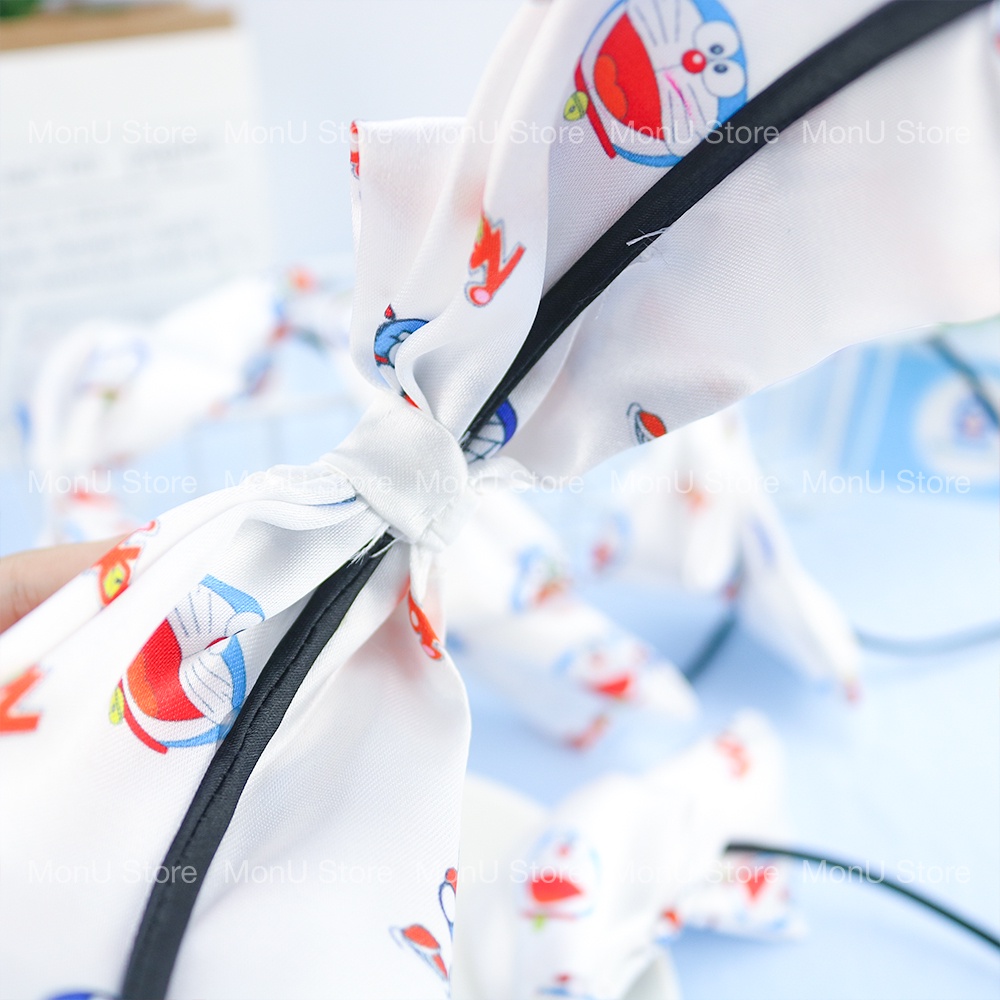 Cài tóc nơ vải lụa DORAEMON DOREMON dễ thương cute MON0214