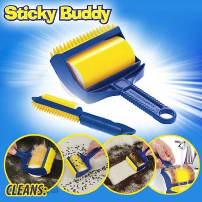 Cây Lăn Bụi Quần Áo Sticky Buddy, cây lăn lông chó mèo