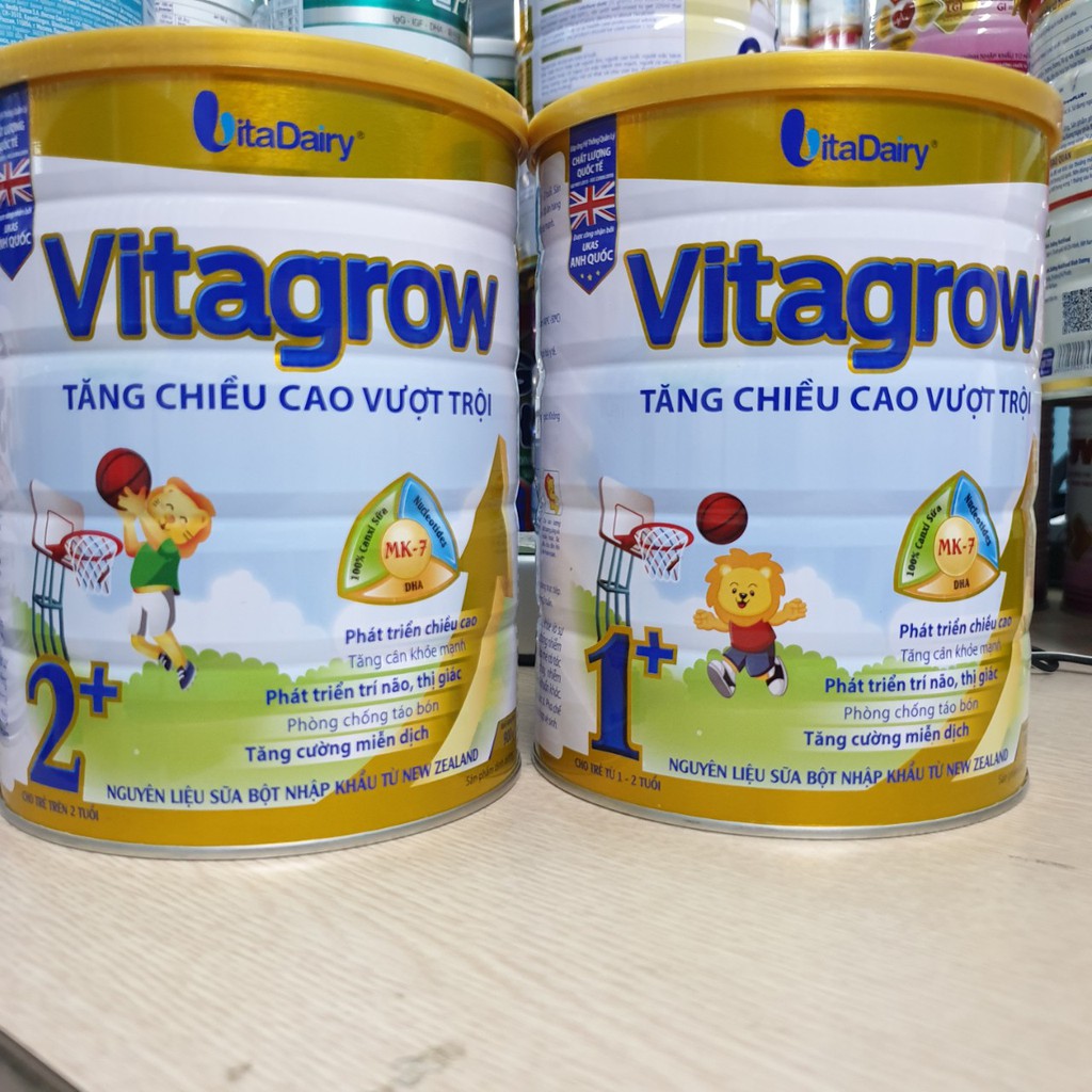 Sữa Vitagrow 1+ 900G Tăng Chiều Cao (từ 1-2 tuổi) Date 2023