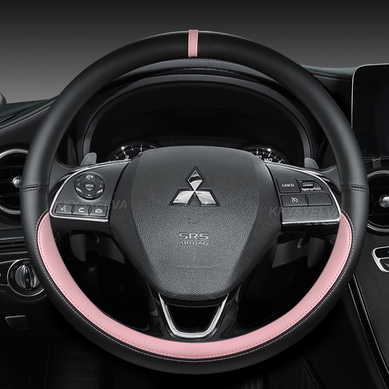 Vỏ Bọc Vô Lăng 38cm 15" Cho Mitsubishi ASX RVR Pajero Sport Outlander PHEV Airtrek Grandis lancer evo Eclipse Cross