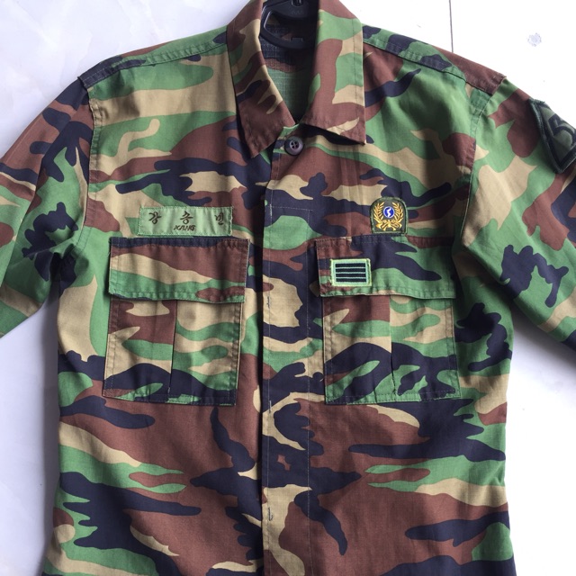 Áo lính hàn mầu rằn ri