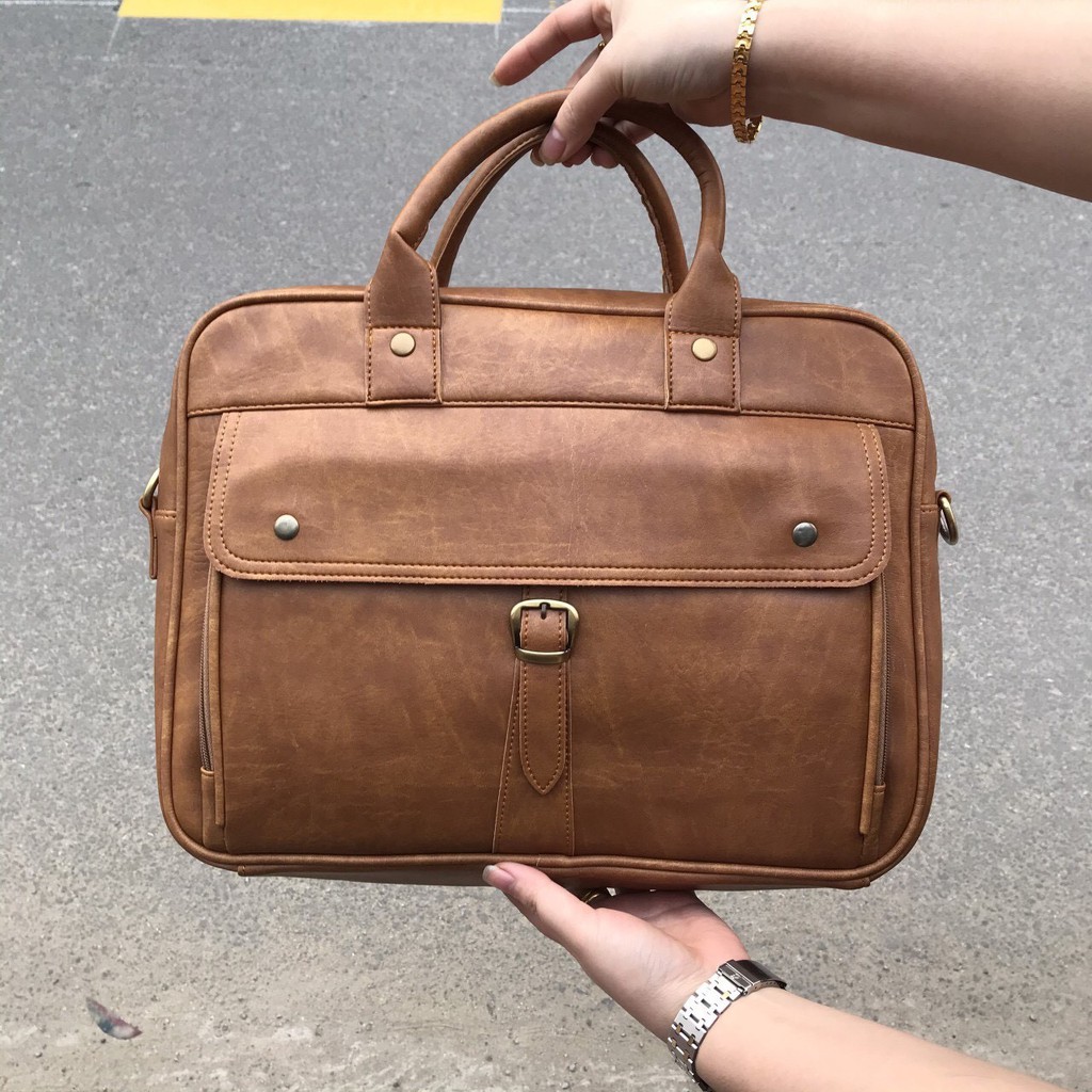 [Freeship] Cặp xách da công sở HQ11 đẳng cấp - cặp văn phòng cho nam sang trọng bảo hành trọn đời | BigBuy360 - bigbuy360.vn