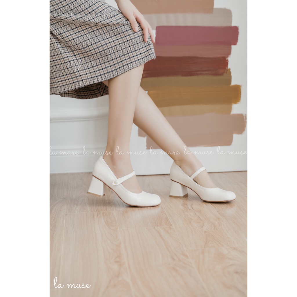 Giày cao gót dáng mary jane Nabi