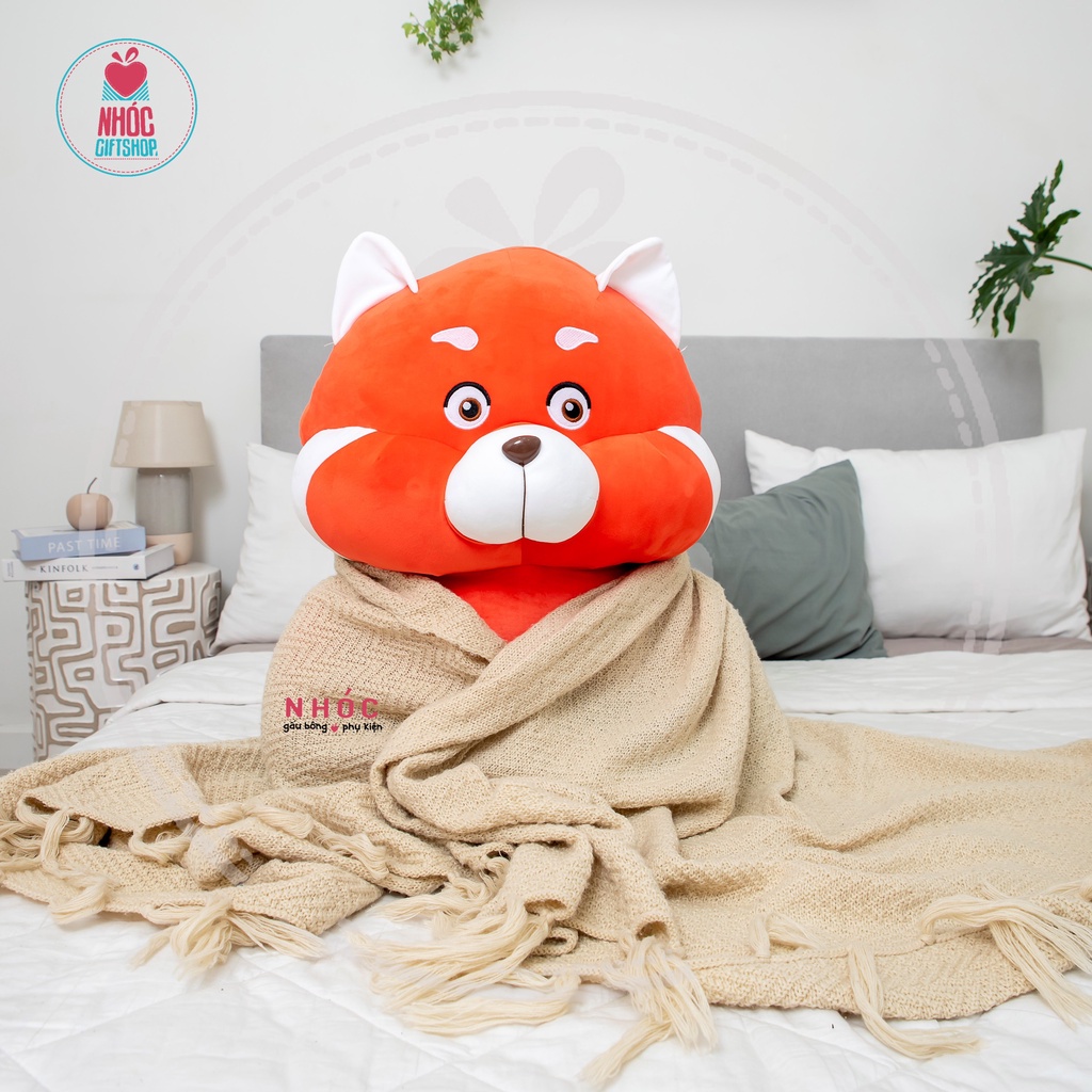 Thú bông Gấu đỏ biến hình Turning Red lông mịn đứng - QUAO
