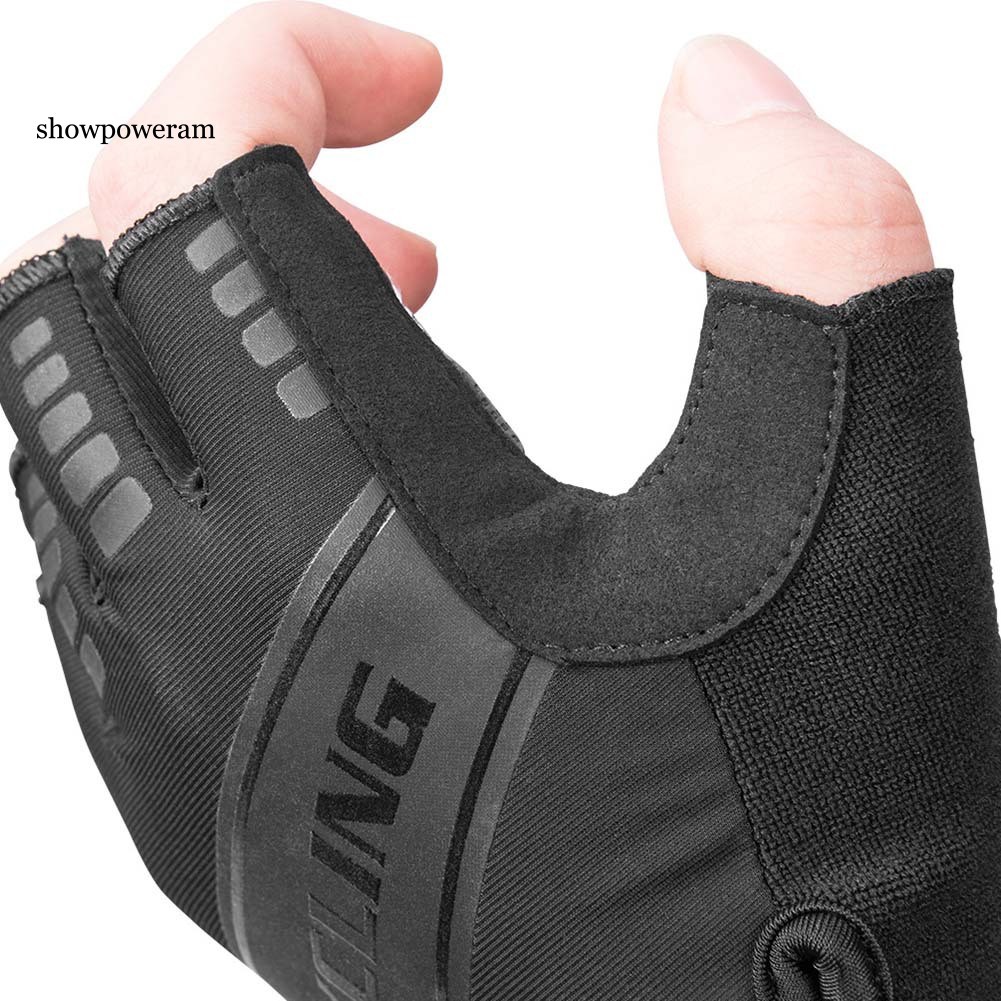 Đôi Găng Tay Hở Ngón Chống Trượt Thoáng Khí Cho Nam Và Nữ Khi Đi Xe Đạp